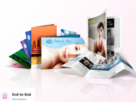 Brochures, catalogues and marketing printing products